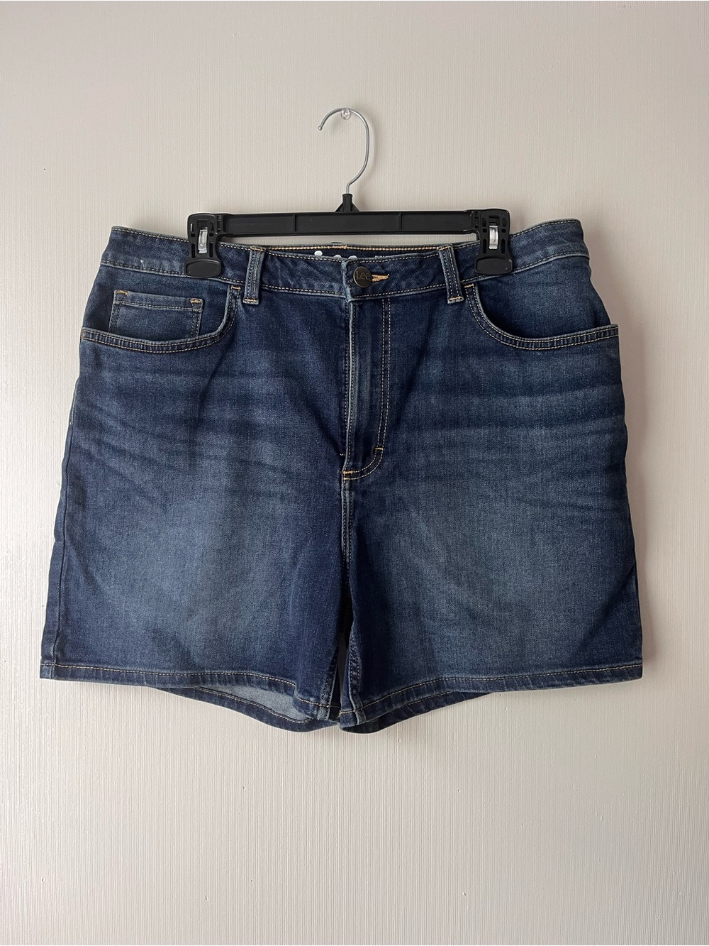 Lee Women's Dark Blue Denim Shorts
